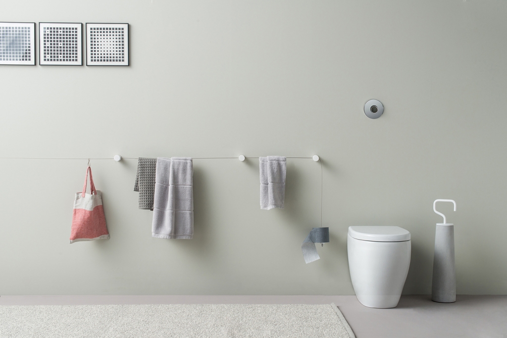 It can be used as a hanger, a shelf, a storage piece, a holder for various things and so on.