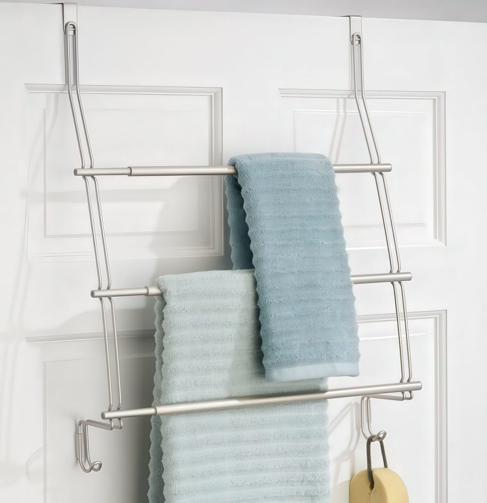 A door towel rail is a great space-saving solution you can rock and it will hold a lot of towels.
