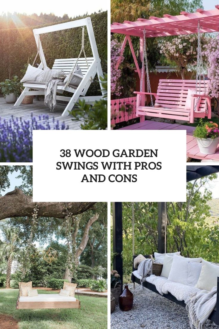 38 Wooden Garden Swings With Pros And Cons