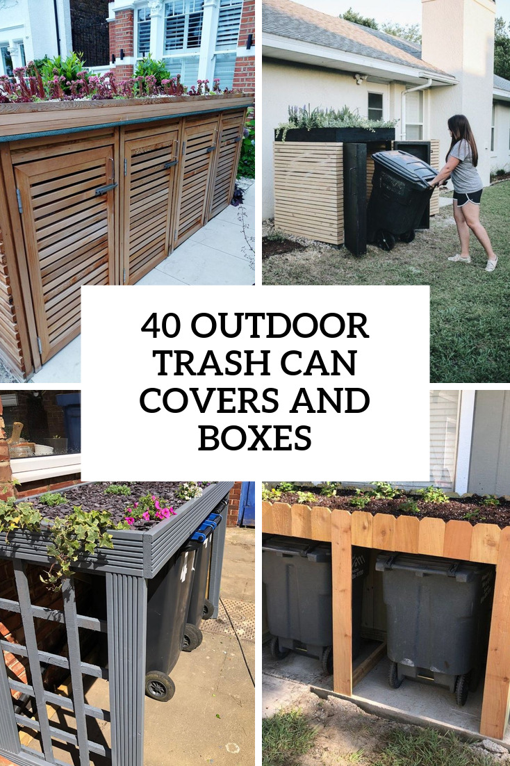 40 Outdoor Trash Can Covers And Boxes