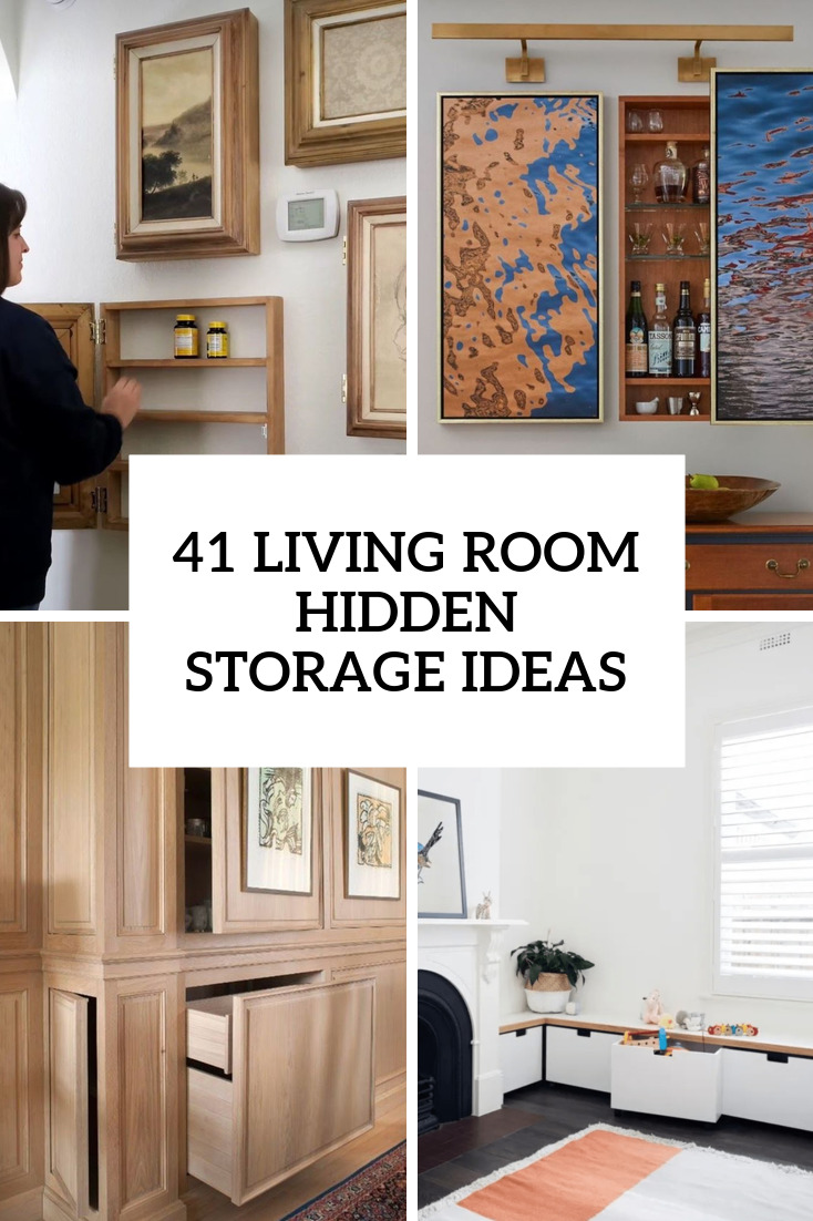 41 Living Room Hidden Storage Ideas