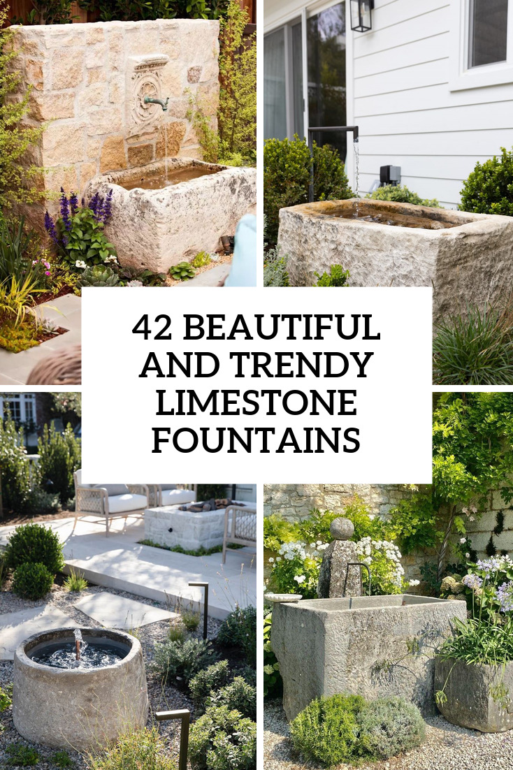 42 Trendy Limestone Fountains For Your Backyard