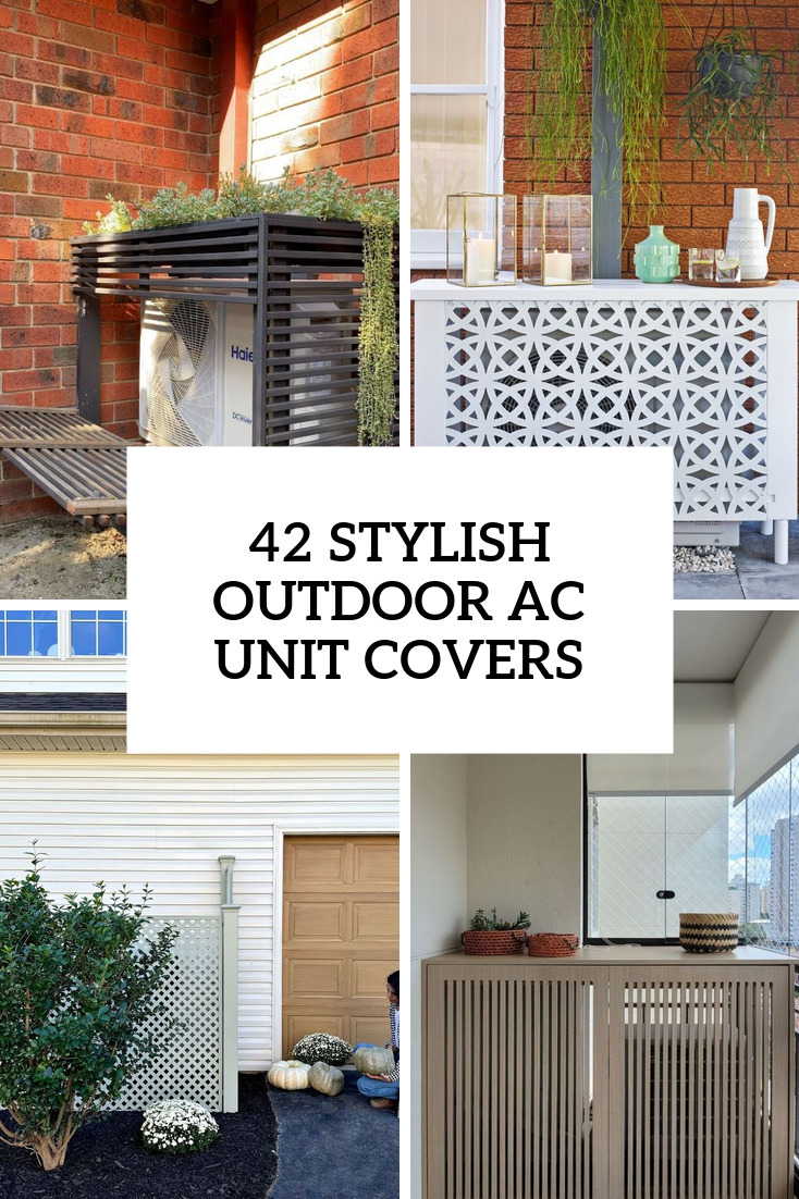 42 Stylish Outdoor AC Unit Covers