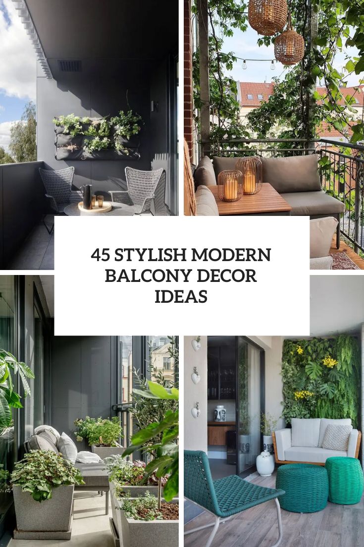 45 Stylish Modern Balcony Design Ideas
