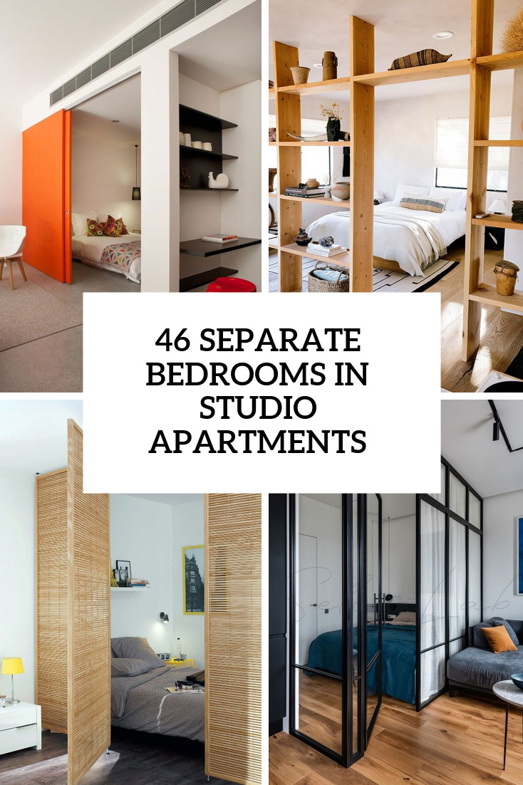 How To Separate A Bedroom In A Studio Apartment: 46 Ideas