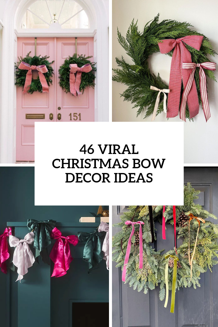 46 Viral Christmas Bow Decor Ideas