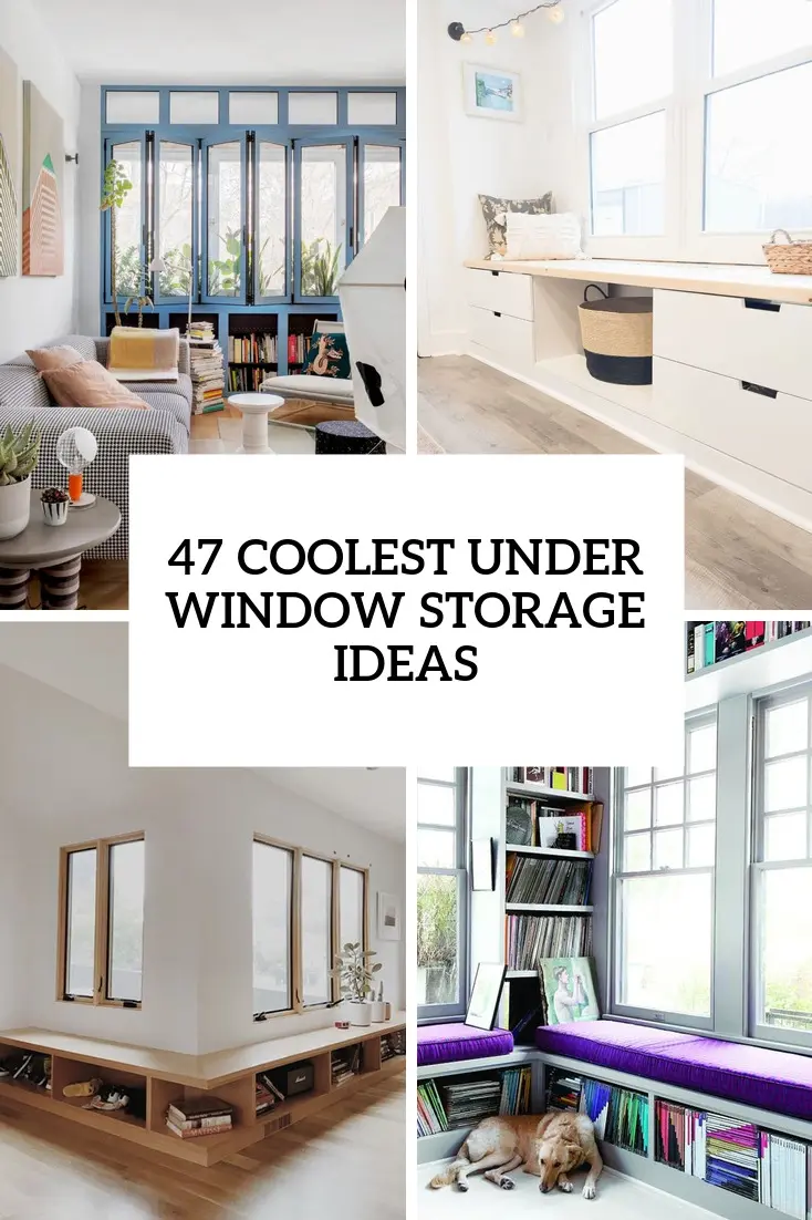 47 Coolest Under Window Storage Ideas