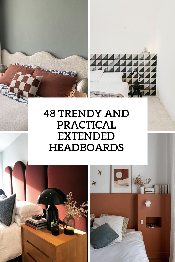 trendy and practical extended headboards