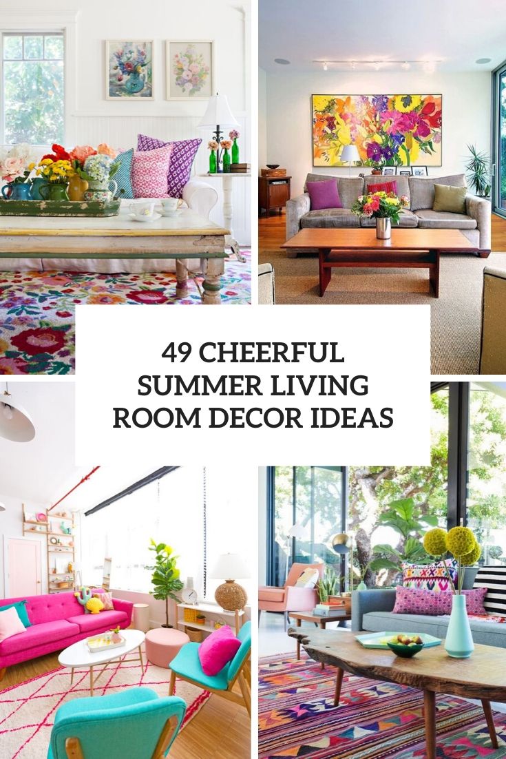 cheerful summer living room decor ideas cheerful summer living room decor ideas
