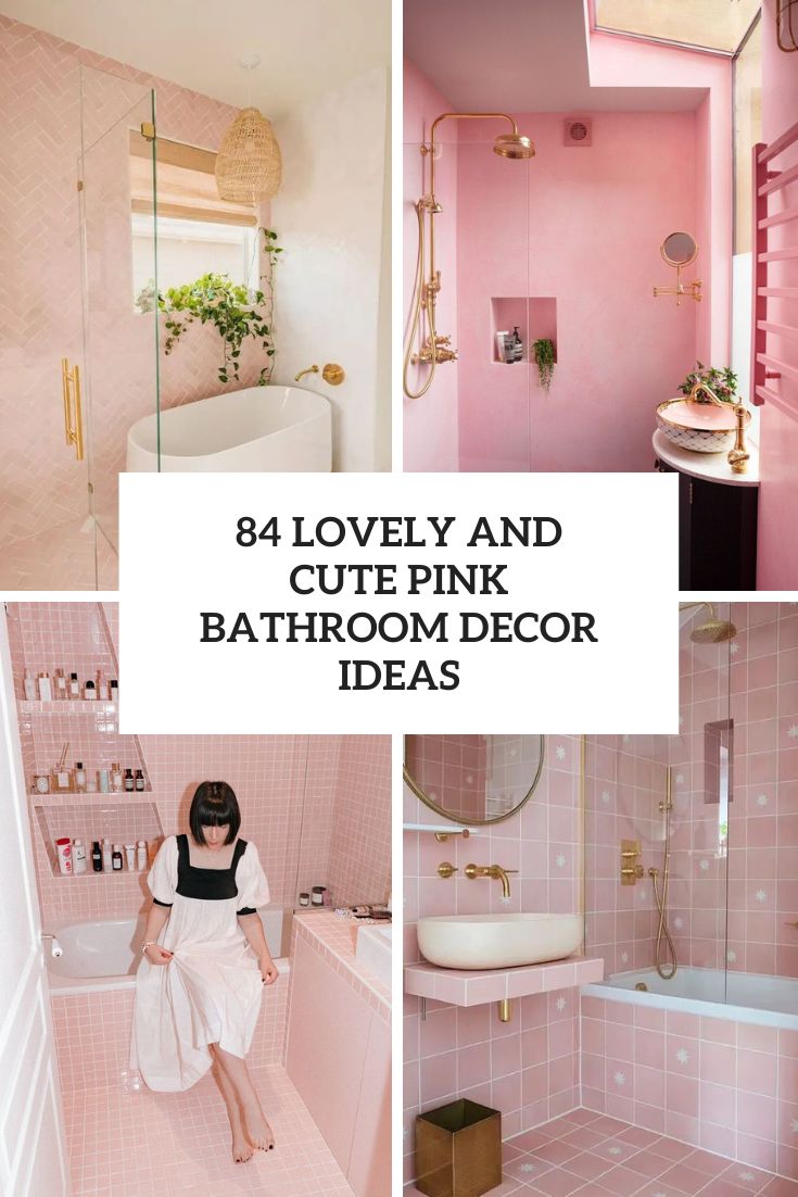 lovely and cute pink bathroom decor ideas lovely and cute pink bathroom decor ideas