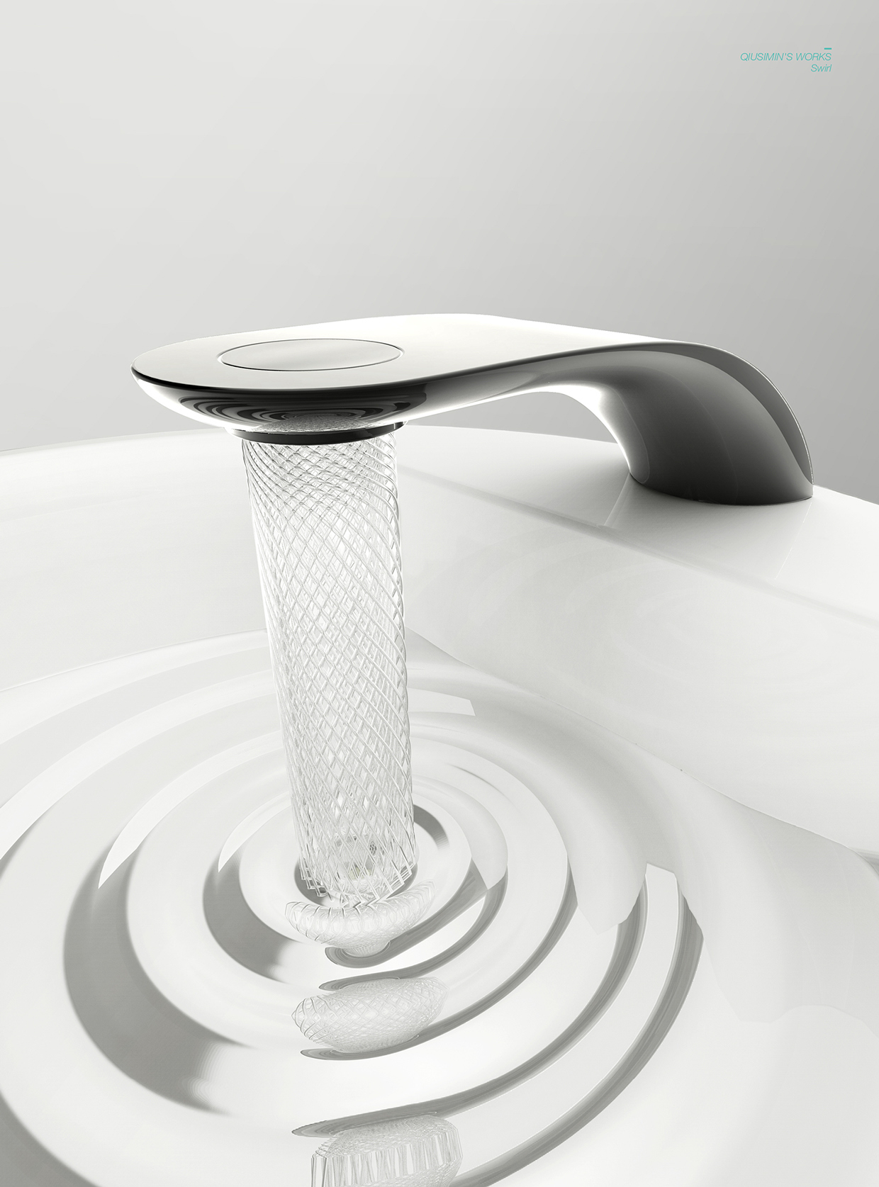 Swirl faucet by Simin Qiu (via design-milk.com).