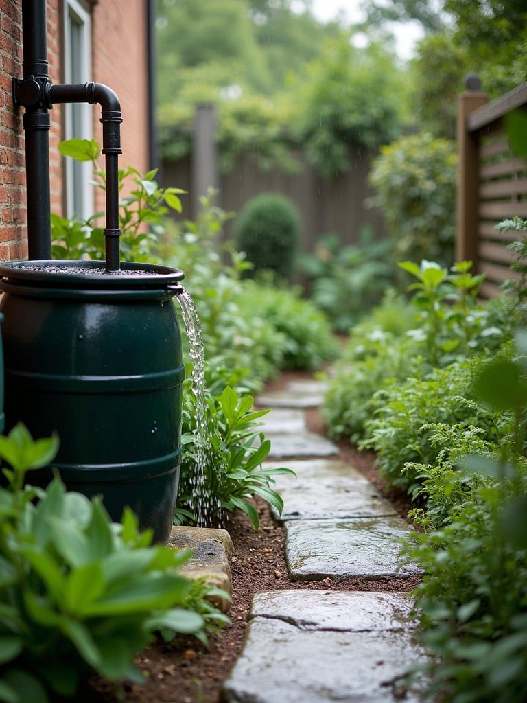 This bold green barrel and black pipes compose a cool look in the garden. 


(via decoratingbuddy).