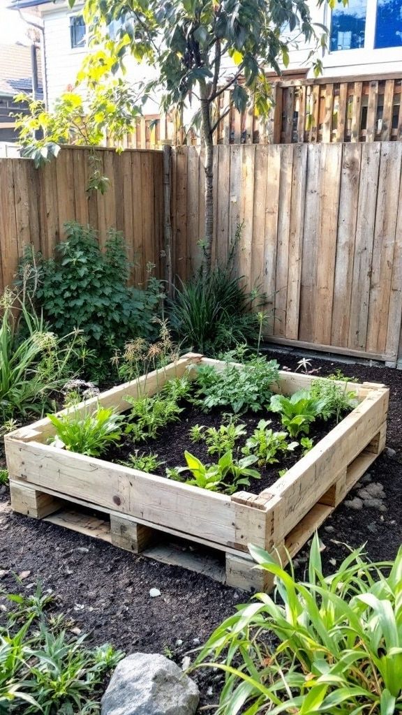 Forget hard building of garden beds and use pallets instead.

(via newtrendsetter).