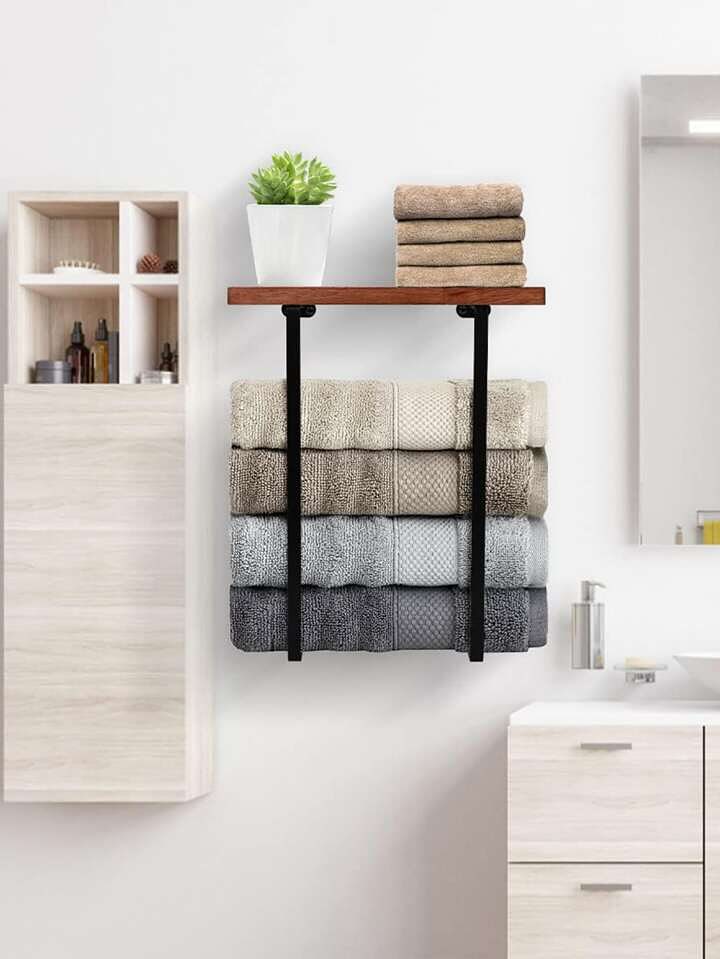 This one’s my favorite kind of multitasker—storage and decor. The little wooden shelf on top? Perfect for plants or candles or that hand lotion you always forget to use.